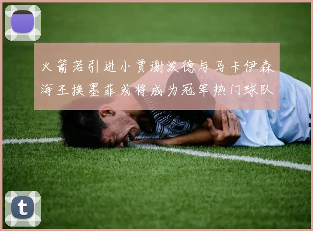 火箭若引进小贾谢泼德与马卡伊森海王换墨菲或将成为冠军热门球队
